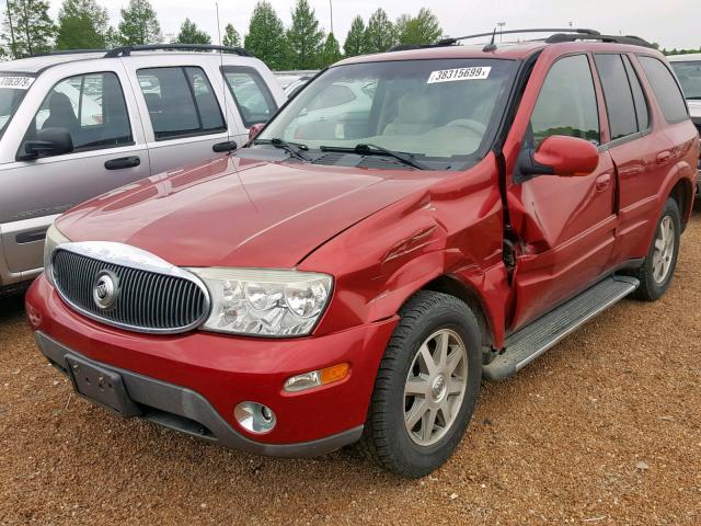 5GADT13S542264869 - 2004 BUICK RAINIER CX RED photo 9