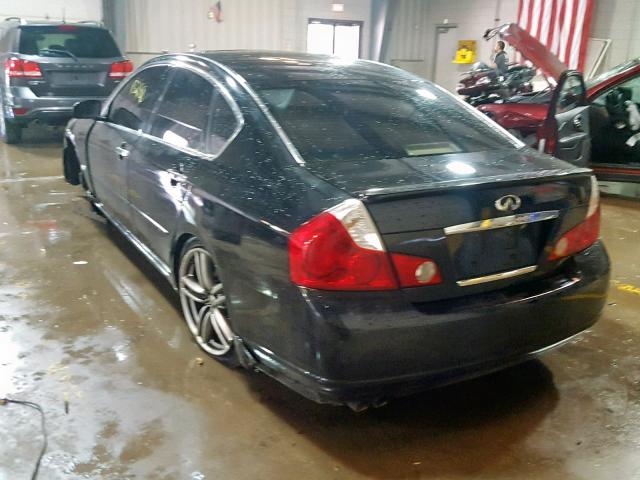 JNKBY01E87M401549 - 2007 INFINITI M45 BASE BLACK photo 3