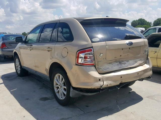 2FMDK38CX7BA87485 - 2007 FORD EDGE SEL TAN photo 3