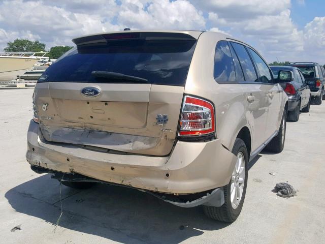 2FMDK38CX7BA87485 - 2007 FORD EDGE SEL TAN photo 4