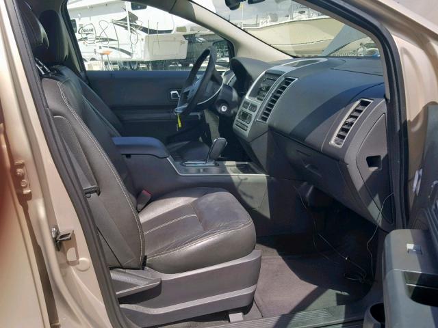 2FMDK38CX7BA87485 - 2007 FORD EDGE SEL TAN photo 5