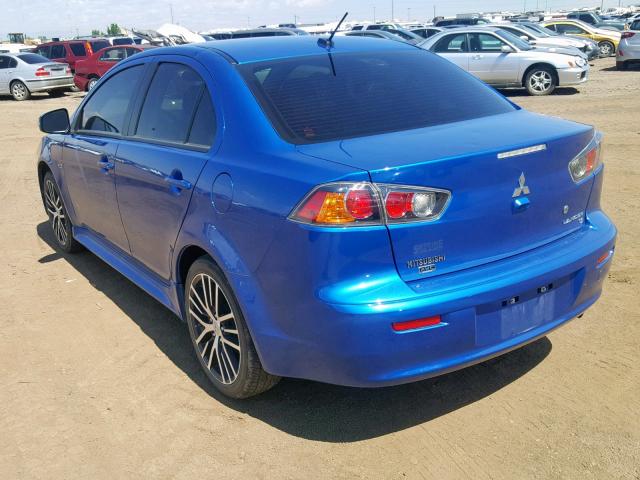 JA32V2FW4HU006887 - 2017 MITSUBISHI LANCER ES BLUE photo 3