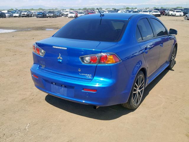 JA32V2FW4HU006887 - 2017 MITSUBISHI LANCER ES BLUE photo 4