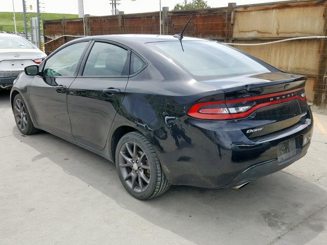 1C3CDFBB9FD406156 - 2015 DODGE DART SXT BLACK photo 3