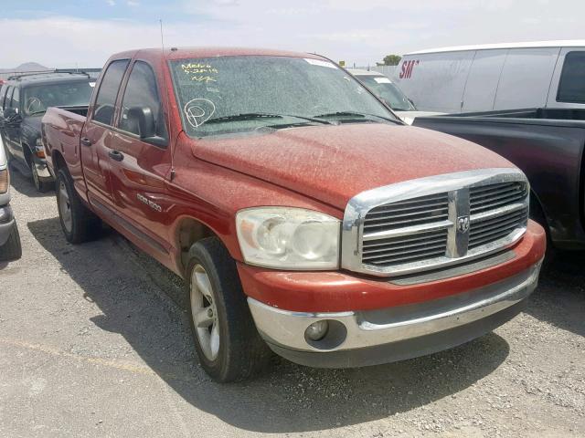 1D7HA18NX7S153236 - 2007 DODGE RAM 1500 S RED photo 1