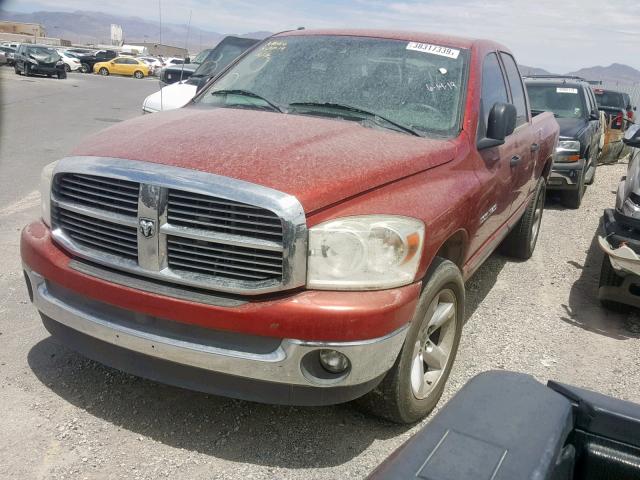 1D7HA18NX7S153236 - 2007 DODGE RAM 1500 S RED photo 2