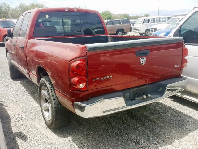 1D7HA18NX7S153236 - 2007 DODGE RAM 1500 S RED photo 3