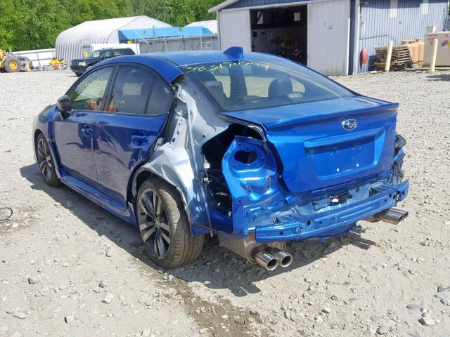 JF1VA1L67H9839861 - 2017 SUBARU WRX LIMITE BLUE photo 3