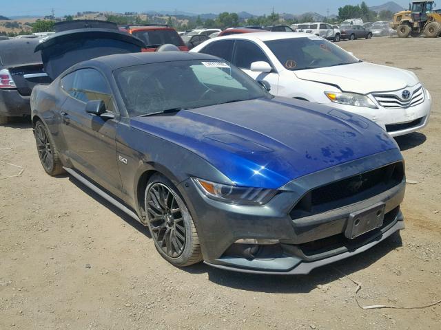 1FA6P8CF7F5404080 - 2015 FORD MUSTANG GT BLUE photo 1