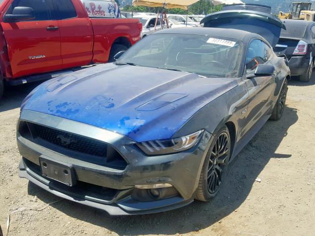 1FA6P8CF7F5404080 - 2015 FORD MUSTANG GT BLUE photo 2