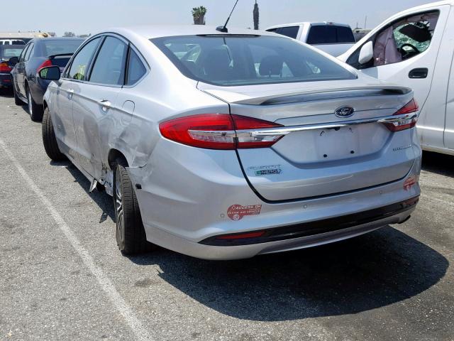 3FA6P0SU2JR110352 - 2018 FORD FUSION TIT SILVER photo 3