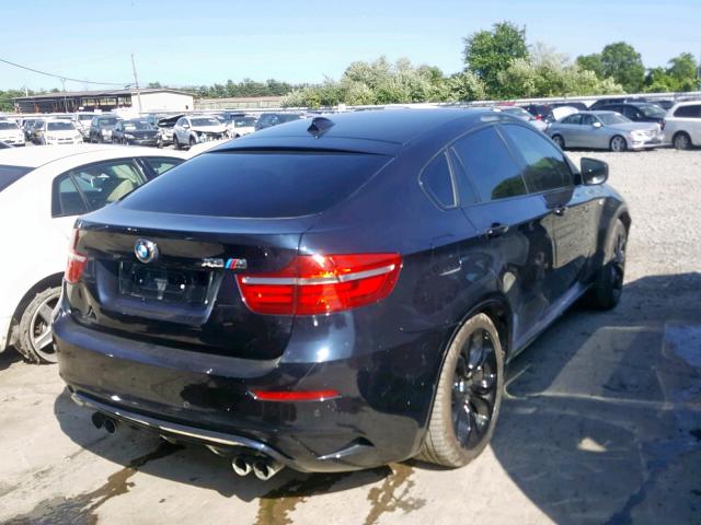 5YMGZ0C56DLL29860 - 2013 BMW X6 M BLACK photo 4