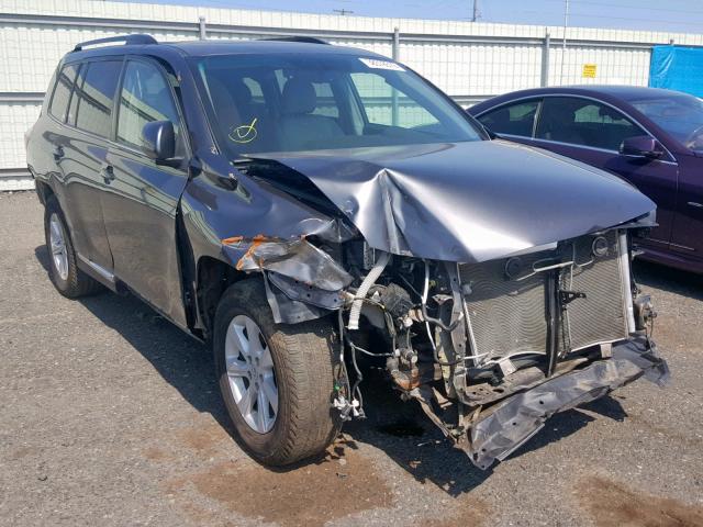 5TDBK3EH0DS181347 - 2013 TOYOTA HIGHLANDER GRAY photo 1