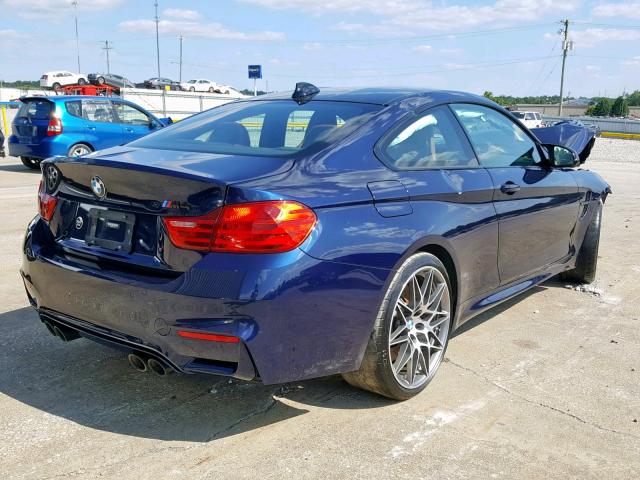 WBS3R9C56GK708212 - 2016 BMW M4 BLUE photo 4