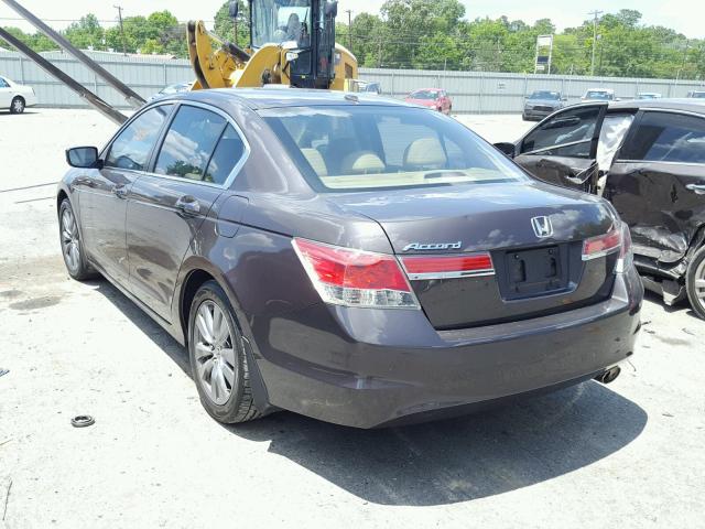 1HGCP2F87BA030404 - 2011 HONDA ACCORD EXL CHARCOAL photo 3