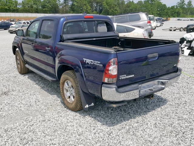 3TMLU4EN3CM083096 - 2012 TOYOTA TACOMA DOU BLUE photo 3