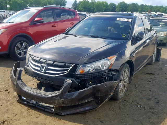 1HGCP2F87BA119793 - 2011 HONDA ACCORD EXL BLACK photo 2