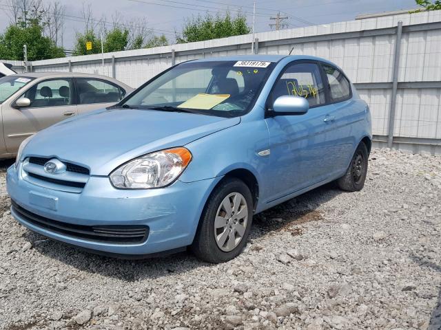 KMHCM3AC5AU169061 - 2010 HYUNDAI ACCENT BLU BLUE photo 2