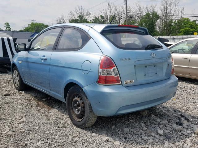 KMHCM3AC5AU169061 - 2010 HYUNDAI ACCENT BLU BLUE photo 3