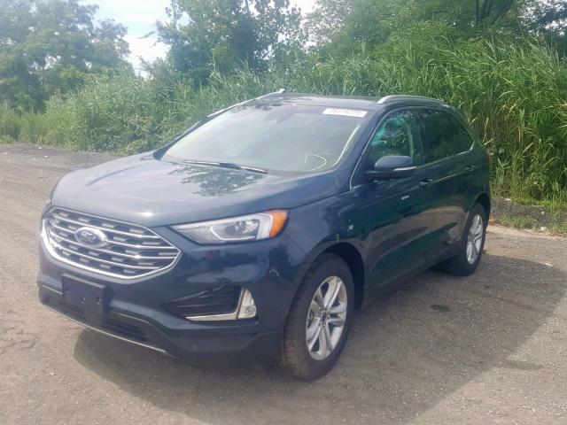 2FMPK3J93KBC23864 - 2019 FORD EDGE SEL BLUE photo 2