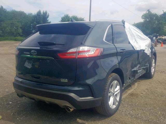 2FMPK3J93KBC23864 - 2019 FORD EDGE SEL BLUE photo 4