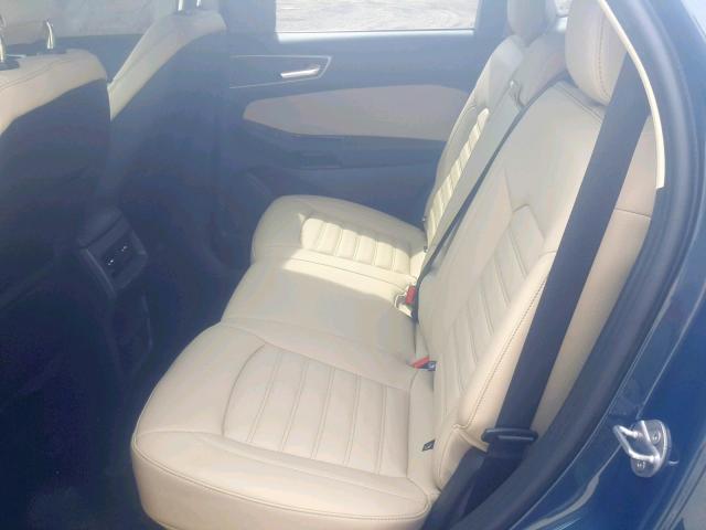 2FMPK3J93KBC23864 - 2019 FORD EDGE SEL BLUE photo 6