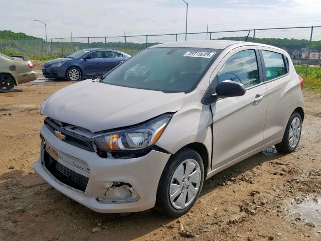 KL8CB6SA7HC752961 - 2017 CHEVROLET SPARK LS WHITE photo 2