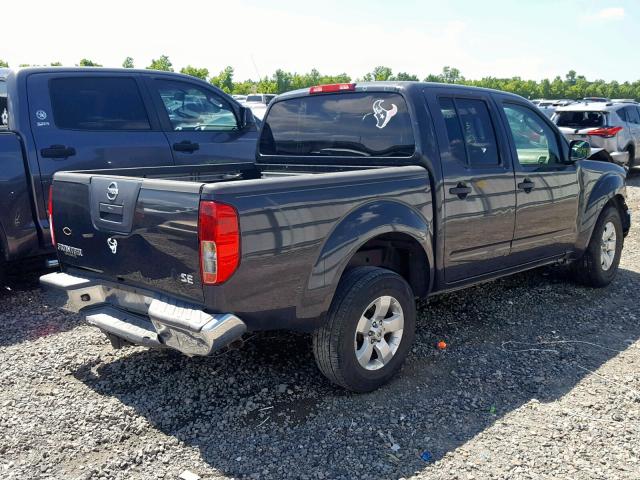 1N6AD0ER4AC400494 - 2010 NISSAN FRONTIER C GRAY photo 4