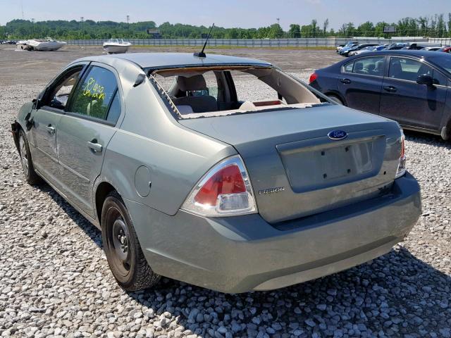 3FAHP06Z78R169437 - 2008 FORD FUSION S GREEN photo 3