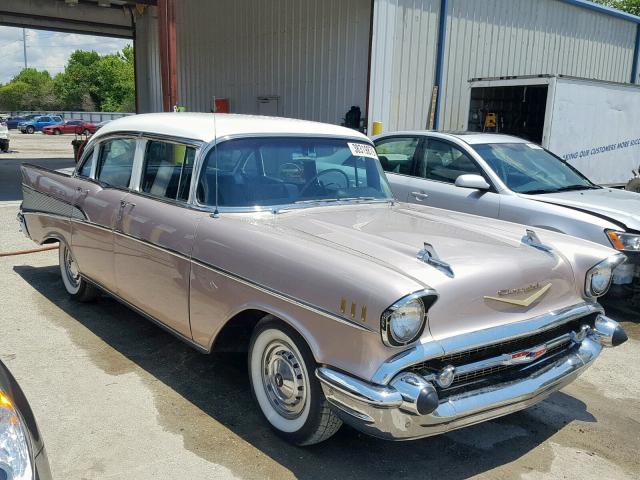 VC57K192928 - 1957 CHEVROLET BEL AIR PINK photo 1