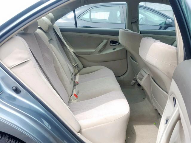 4T4BF3EKXAR055814 - 2010 TOYOTA CAMRY BASE TEAL photo 6