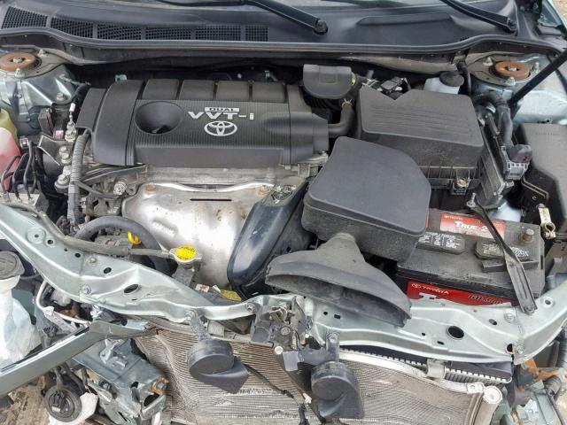 4T4BF3EKXAR055814 - 2010 TOYOTA CAMRY BASE TEAL photo 7