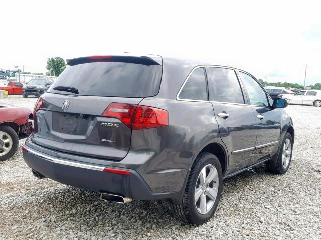 2HNYD2H25AH533087 - 2010 ACURA MDX GRAY photo 4