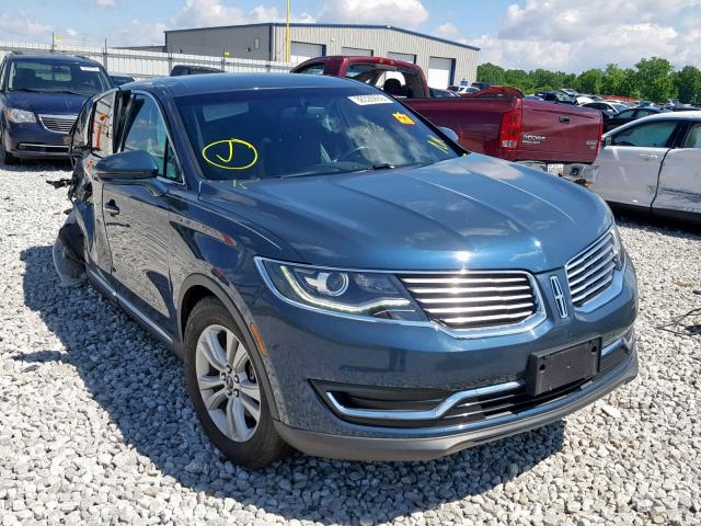 2LMTJ6JR9GBL32215 - 2016 LINCOLN MKX PREMIE TEAL photo 1