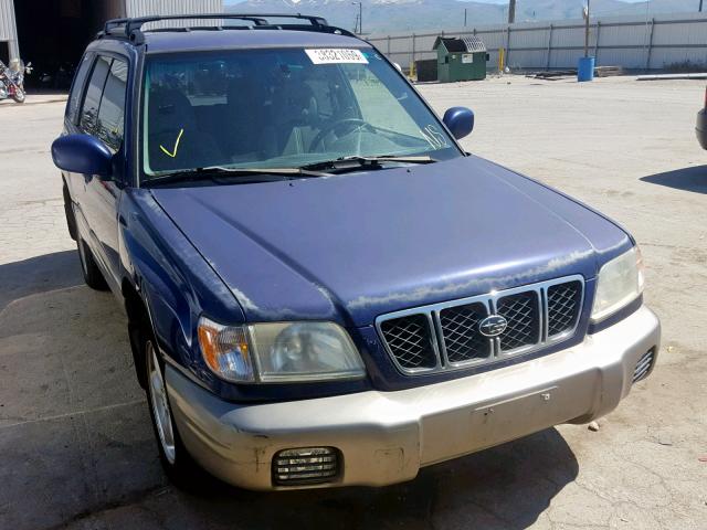 JF1SF65572H713891 - 2002 SUBARU FORESTER S BLUE photo 1