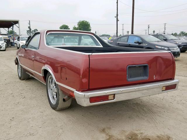 1W80H9Z455949 - 1979 CHEVROLET EL CAMINO BURGUNDY photo 3