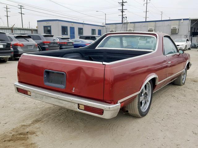 1W80H9Z455949 - 1979 CHEVROLET EL CAMINO BURGUNDY photo 4