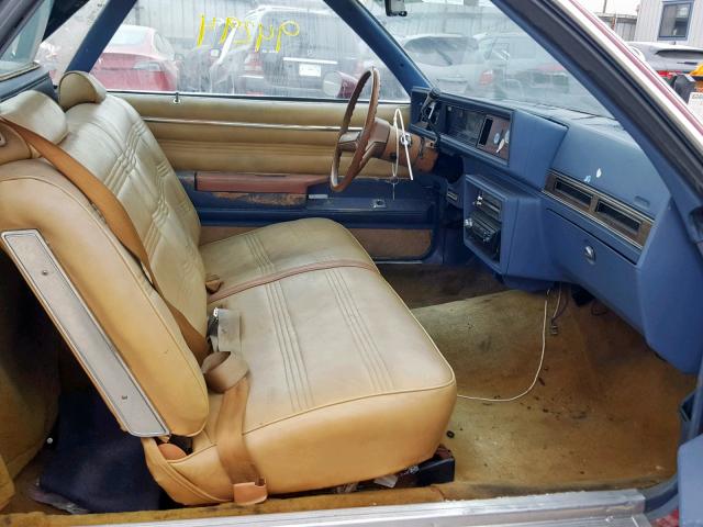 1W80H9Z455949 - 1979 CHEVROLET EL CAMINO BURGUNDY photo 5