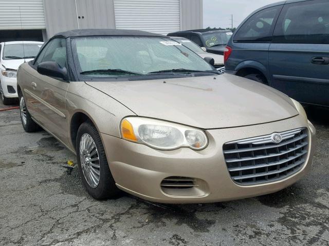 1C3EL45X84N321601 - 2004 CHRYSLER SEBRING LX GOLD photo 1