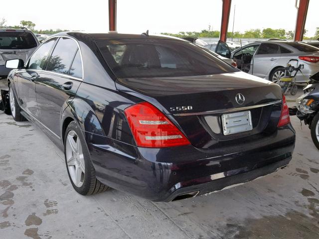 WDDNG7BB2AA318664 - 2010 MERCEDES-BENZ S 550 BLACK photo 3