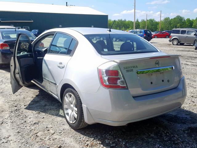 3N1AB6AP0BL704463 - 2011 NISSAN SENTRA 2.0 GRAY photo 3