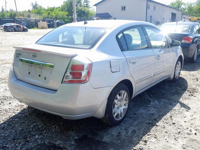 3N1AB6AP0BL704463 - 2011 NISSAN SENTRA 2.0 GRAY photo 4