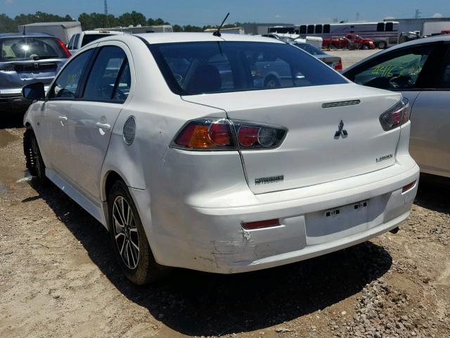 JA32U2FU5FU025270 - 2015 MITSUBISHI LANCER ES WHITE photo 3