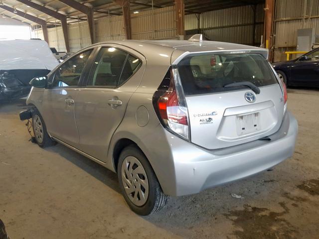 JTDKDTB32G1137242 - 2016 TOYOTA PRIUS C SILVER photo 3