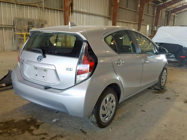 JTDKDTB32G1137242 - 2016 TOYOTA PRIUS C SILVER photo 4