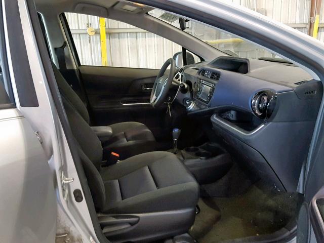 JTDKDTB32G1137242 - 2016 TOYOTA PRIUS C SILVER photo 5