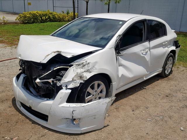 3N1AB6AP7BL709644 - 2011 NISSAN SENTRA 2.0 WHITE photo 2