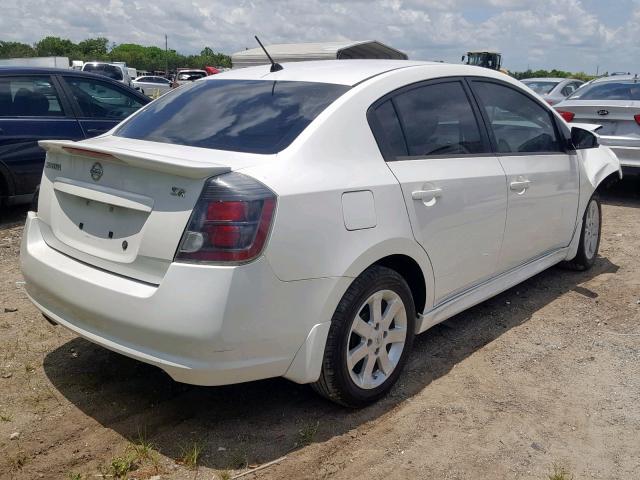 3N1AB6AP7BL709644 - 2011 NISSAN SENTRA 2.0 WHITE photo 4