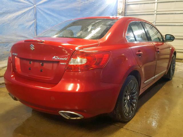 JS2RF9A36C6101280 - 2012 SUZUKI KIZASHI SE RED photo 4