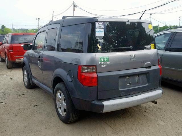 5J6YH28635L028391 - 2005 HONDA ELEMENT EX GRAY photo 3